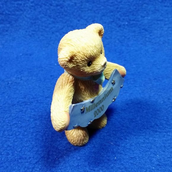 Cherished Teddies Millennium 2000 Figurine Enesco 663883A Avon Exclusive No Box - Picture 4 of 10